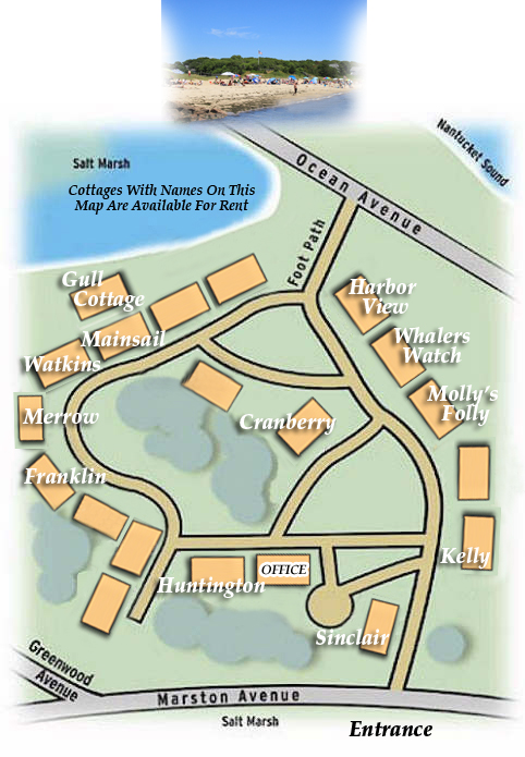 Map Of Our Cape Cod Cottages And Grounds